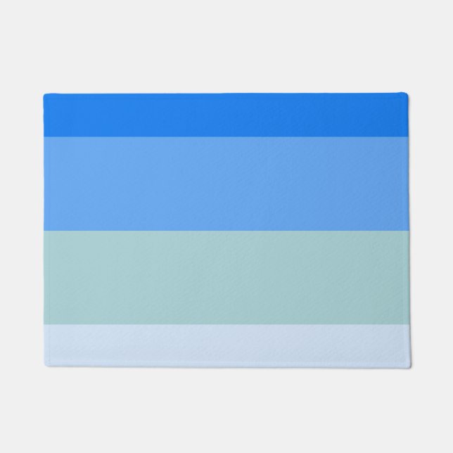 Blue Stripes Doormat (Front)