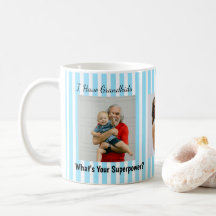 Blue Stripes Grand Parents Funny Personalised 