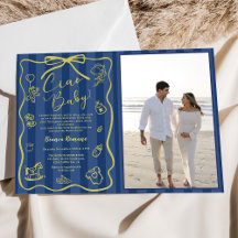 Blue Stripes Italian Themed Ciao Baby Photo 