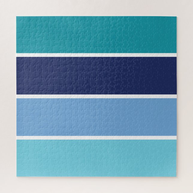 Blue Stripes Jigsaw Puzzle (Vertical)