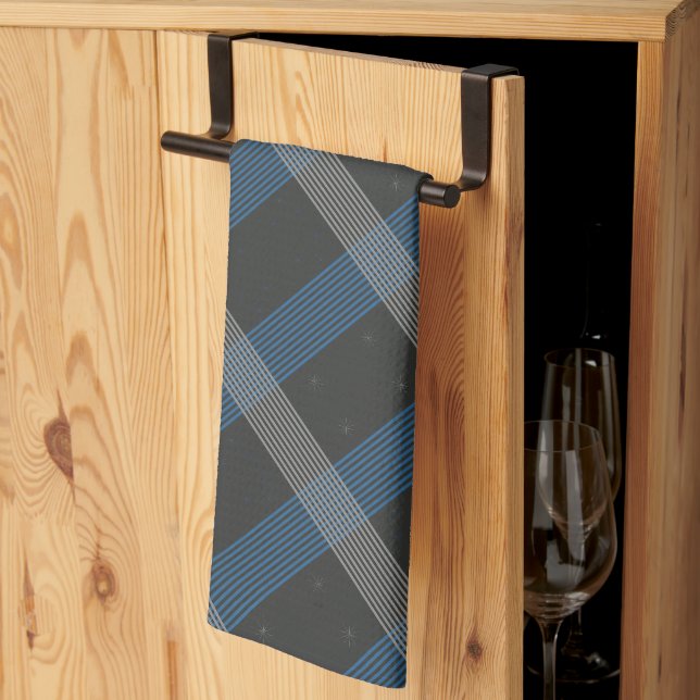 Blue Stripes Kitchen Towel (Thirds Fold)