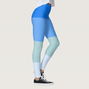 Blue Stripes Leggings