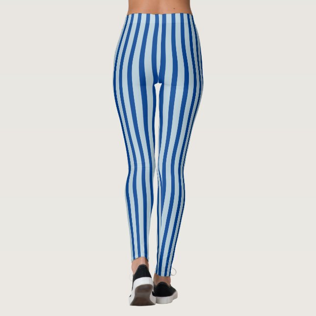 Blue Stripes Leggings (Back)