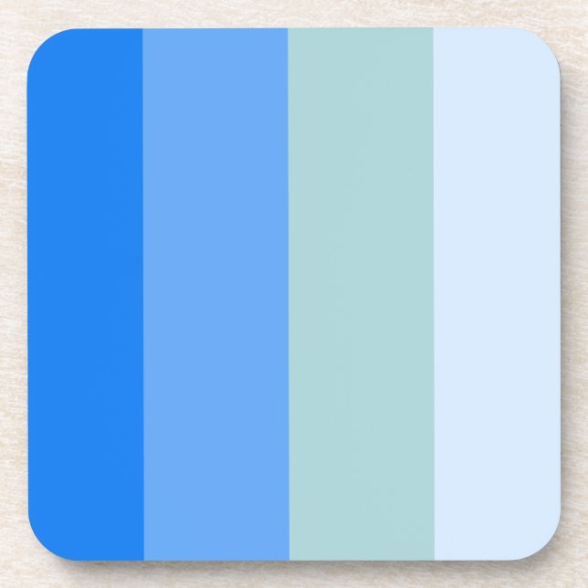 Blue Stripes Maritime Coaster (Front)