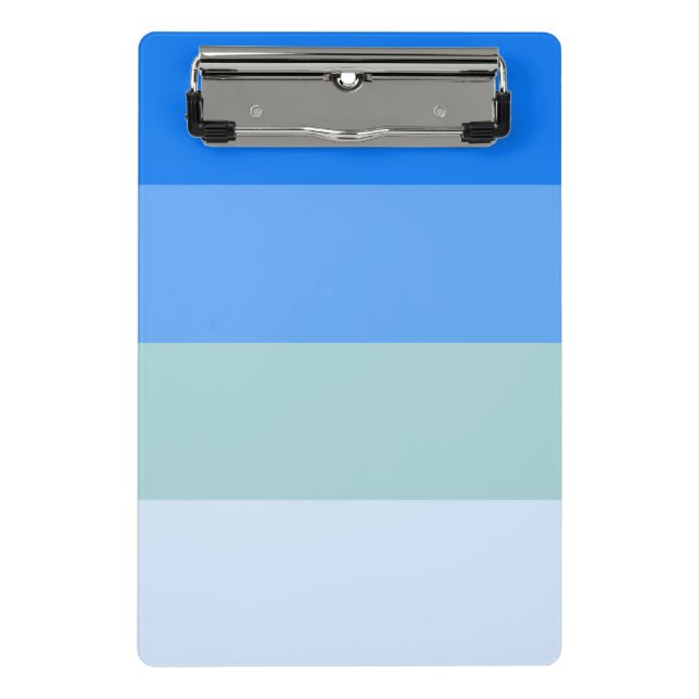 Blue Stripes Mini Clipboard (Front)