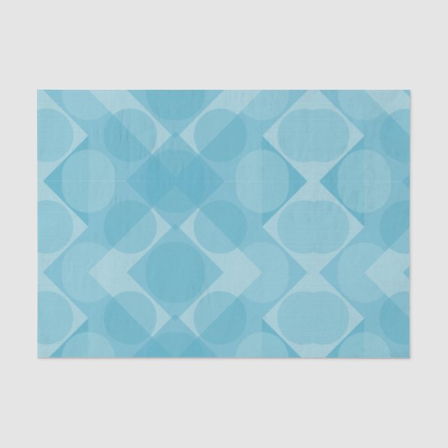 BLUE STRIPES MINIMALIST PATTERN TISSUE PAPER (Front)