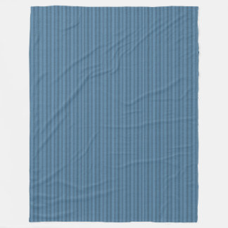Blue Stripes on Blue Fleece Blanket