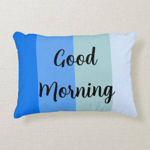 Blue Stripes Pattern Decorative Cushion