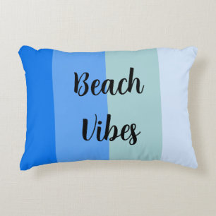 Blue Stripes Pattern Decorative Cushion
