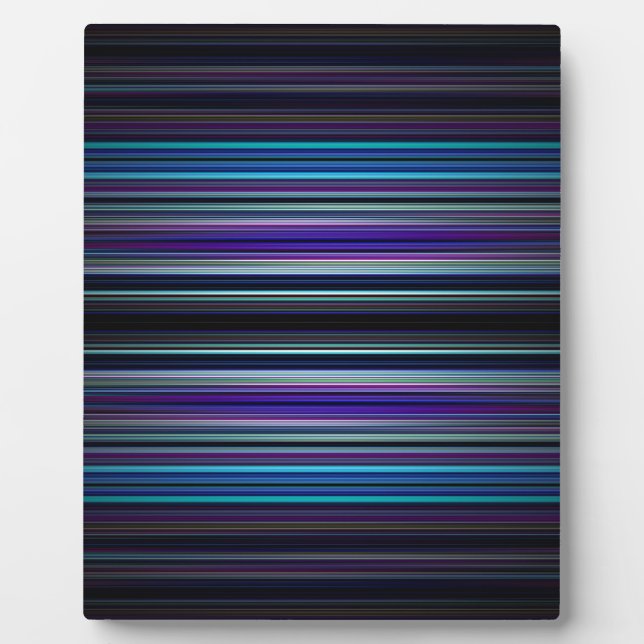 Blue stripes pattern plaque (Front)