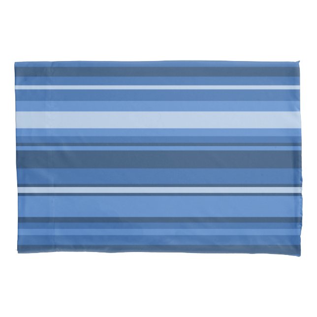 Blue stripes pillowcase (Front)