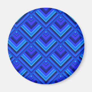 Blue stripes scale pattern magnet
