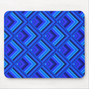 Blue stripes scale pattern mouse mat