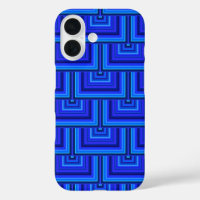 Blue stripes square scales pattern