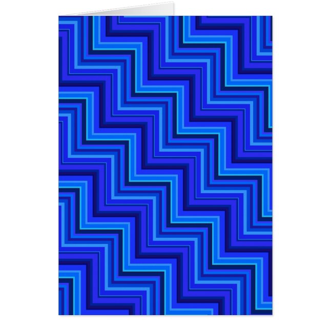 Blue stripes stairs pattern (Front)