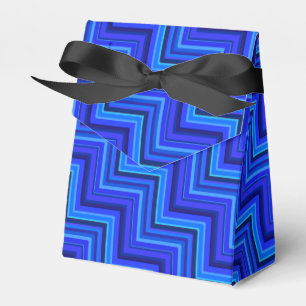Blue stripes stairs pattern favour box
