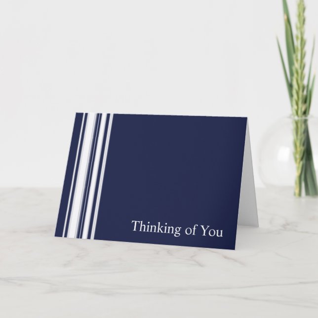 Blue Stripes Sympathy Card (Front)