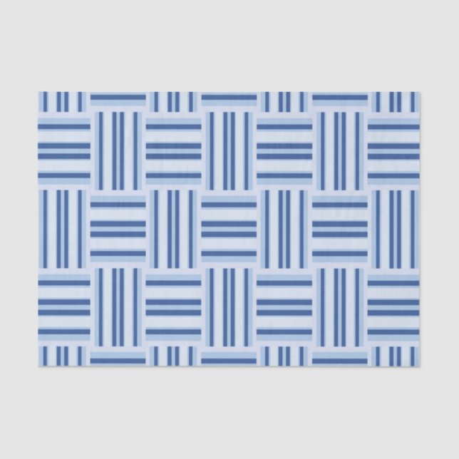 Blue Stripes tissue paper (Front)