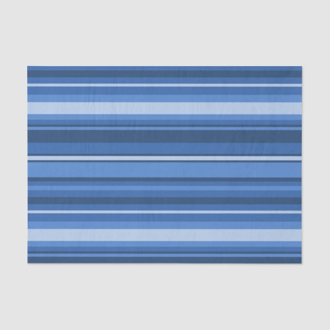 Blue stripes tissue paper (Front)