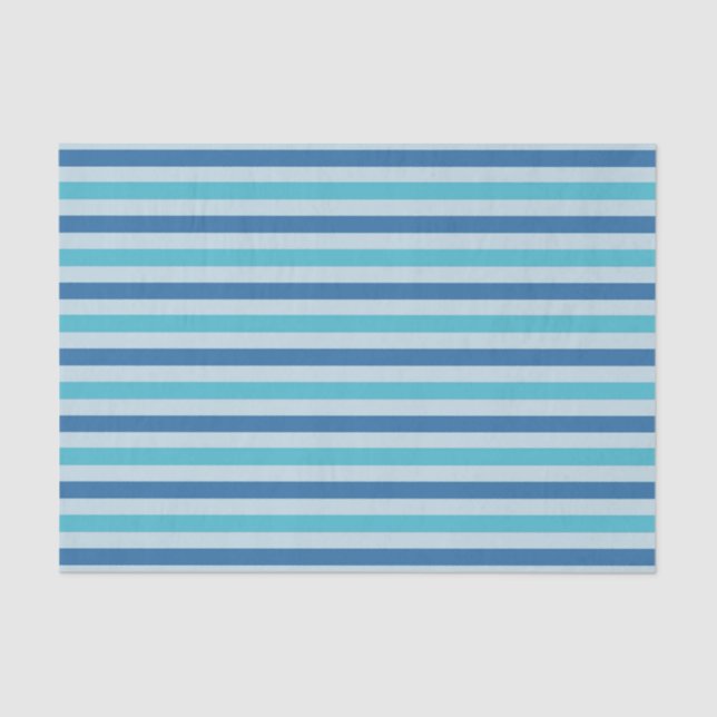 Blue Stripes Tissue Paper (Front)