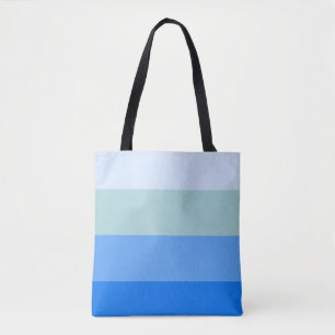Blue Stripes Tote Bag