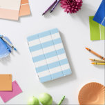 Blue Stripes, White Stripes, Striped Pattern iPad Mini Cover<br><div class="desc">Elegant,  stylish and sophisticated stripes in blue and white colour. Modern and trendy gift,  perfect for the stripes lover in your life.</div>