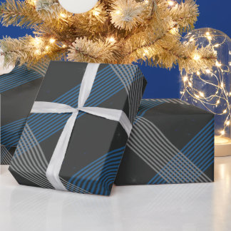 Blue Stripes Wrapping Paper