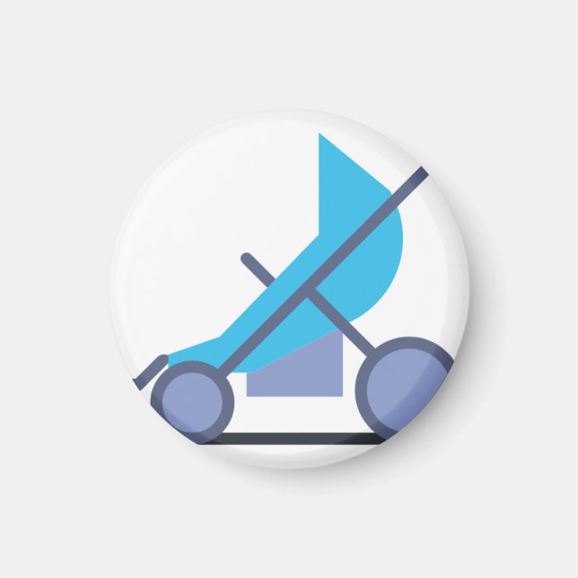 blue stroller magnet (Front)