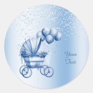 Blue Stroller Sticker