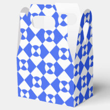 Blue stylised Chequered Pattern