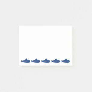 Blue Submarine Post-it Notes