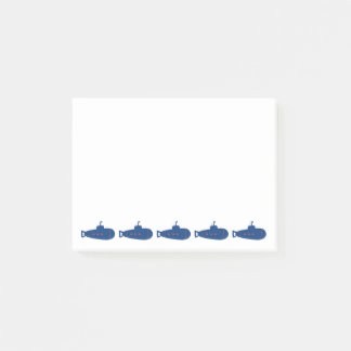 Blue Submarine Post-it Notes