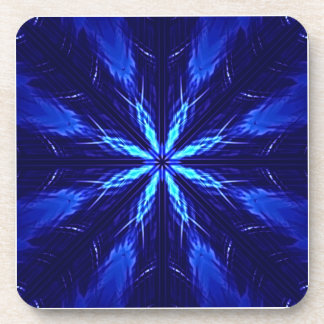 Blue Suede Star Design Coaster