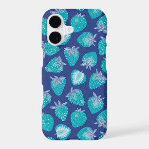 Blue Summer Strawberry pattern