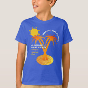 Blue Summer Vacation Family Reunion T-Shirt