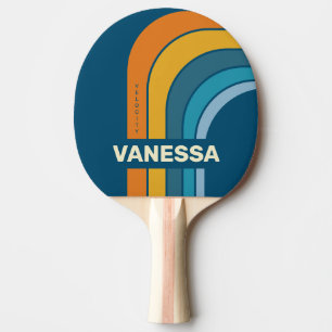 Blue Sun Arch with Name Ping Pong Paddle