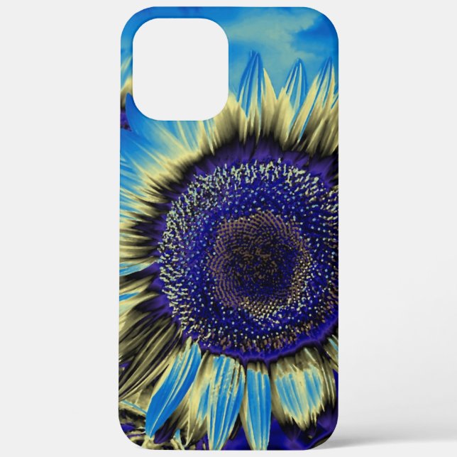 Blue Sunflower Case-Mate iPhone Case (Back)