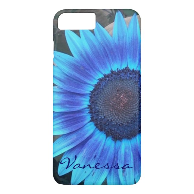 Blue Sunflower case *personalise* (Back)