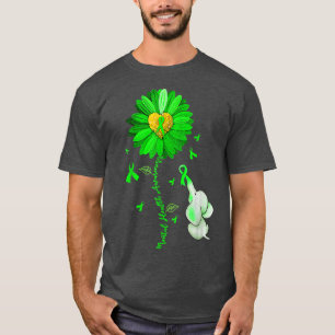 Blue Sunflower Elephan Outfit Spread Mental Health T-Shirt