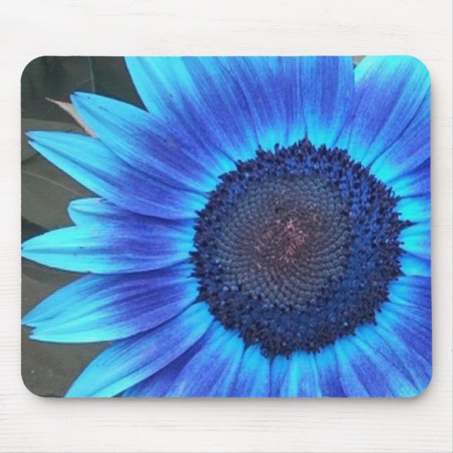 Blue Sunflower Mouse pad (Front)