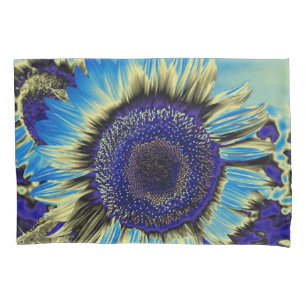 Blue Sunflower Pillowcase