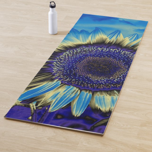 Blue Sunflower Yoga Mat (In Situ)