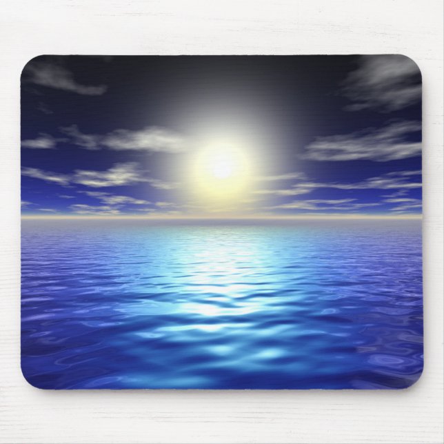 Blue Sunrise Mouse Mat (Front)