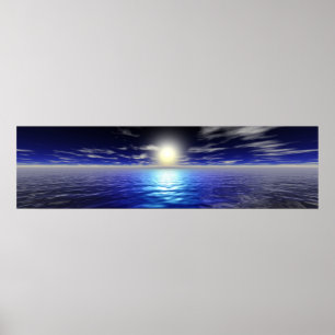 Blue Sunrise Poster