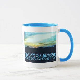Blue Sunset Design Mug