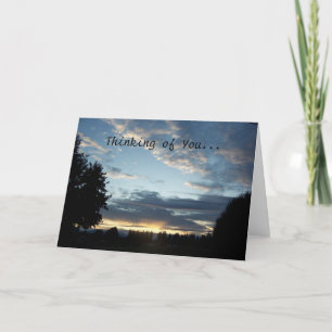 Blue Sunset Dreams "Thinking of You" Card