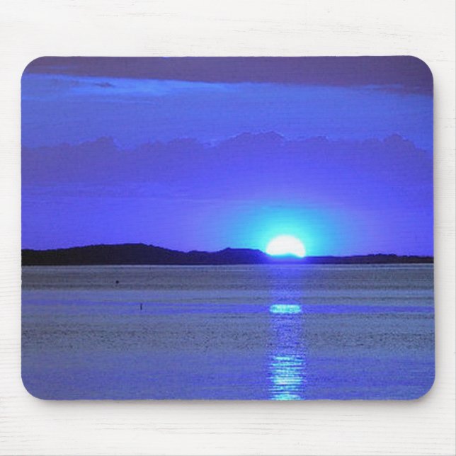 blue sunset lake mouse mat (Front)