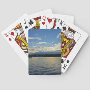 Blue Sunset Lake Of Ozarks Playing Cards