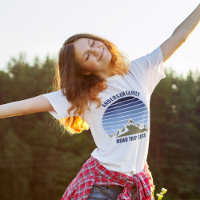 Blue Sunset Mountain Custom Family Reunion Women's