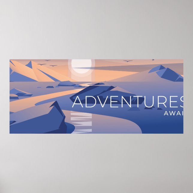 Blue sunset poster (Front)